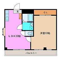 ハヤシビル 503 ｜ 三重県津市高茶屋小森町（賃貸マンション1LDK・5階・50.98㎡） その2