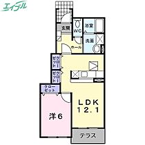 サンティーア  ｜ 三重県松阪市大口町（賃貸アパート1LDK・1階・45.72㎡） その2