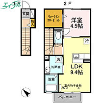 サン ルミエール相川  ｜ 三重県津市久居相川町（賃貸アパート1LDK・2階・42.54㎡） その2