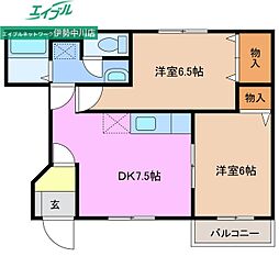 ヴィア・ラッテア A棟 1階/-
