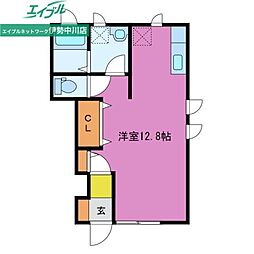 アートマンション ワンルームの間取図画像