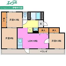 ヴィラナリー津　A棟 1階