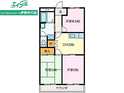 シーサイド・レジデンス 3DKの間取図画像