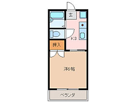 オレンジハウス 205 ｜ 三重県松阪市中万町（賃貸アパート1K・2階・20.00㎡） その2