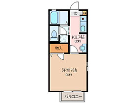 メゾンソレイユ 102 ｜ 三重県松阪市大黒田町（賃貸アパート1K・1階・25.13㎡） その2