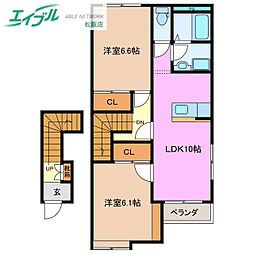 フローリィ 2階/-