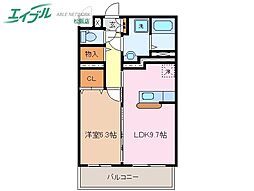 マエストロ斎宮 3階1LDKの間取り
