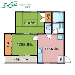 コーポなかご 2階/-