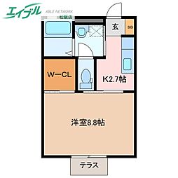 エクレール泰山 B 1階