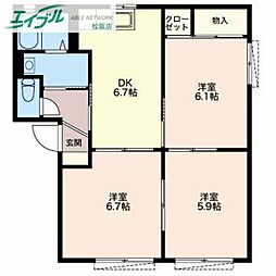 パレス司 A棟 1階