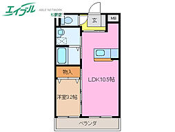 アンジュー 1階/-