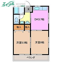 コーポアイリス 2階/-