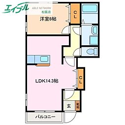 ルシヨン D棟 1階