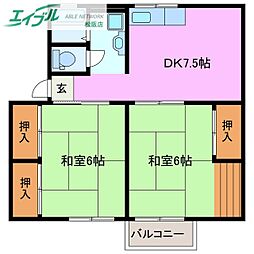 ハイツブルー長島C 1階/-