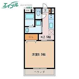 茶花 3階/-