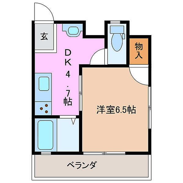 三重県津市藤方(賃貸アパート1DK・2階・24.00㎡)の写真 その2