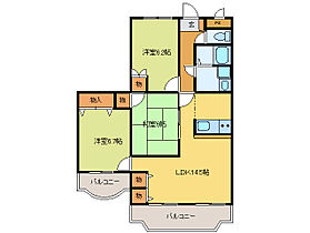 三重県松阪市嬉野中川新町２丁目（賃貸マンション3LDK・3階・72.24㎡） その2