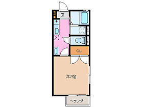 三重県津市白山町佐田（賃貸アパート1K・2階・21.42㎡） その2