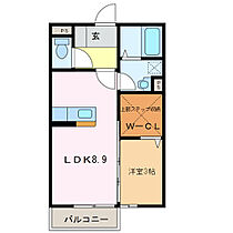 三重県津市高茶屋小森町（賃貸アパート1LDK・2階・33.61㎡） その2