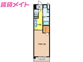 三重県津市久居明神町（賃貸マンション1K・6階・37.10㎡） その2