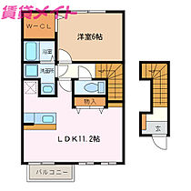 三重県津市久居新町（賃貸アパート1LDK・2階・46.28㎡） その2