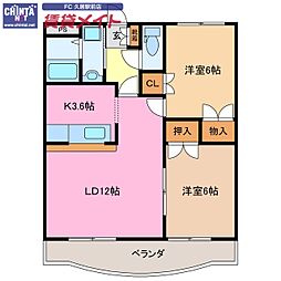 近鉄名古屋線 伊勢中川駅 徒歩4分 3階/-