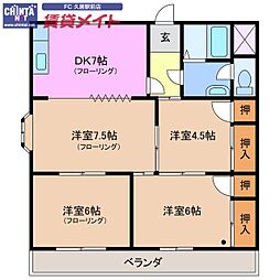 近鉄名古屋線 津新町駅 徒歩17分