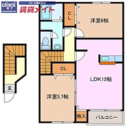 近鉄名古屋線 津新町駅 徒歩13分 2階/-