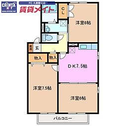 近鉄名古屋線 伊勢中川駅 徒歩8分 2階/-