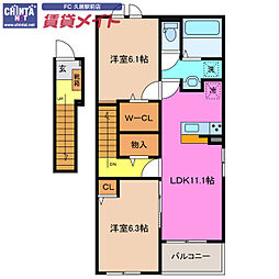 近鉄大阪線 川合高岡駅 3.1km 2階/-