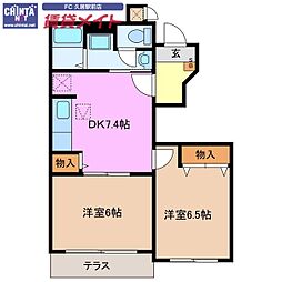 近鉄名古屋線 伊勢中川駅 徒歩10分 1階/-