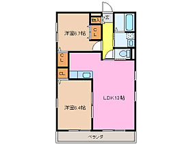 三重県松阪市肥留町（賃貸アパート2LDK・2階・57.64㎡） その2