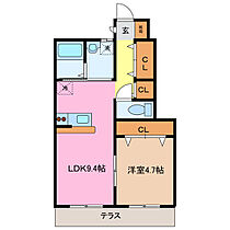 三重県松阪市久保町（賃貸アパート1LDK・1階・40.06㎡） その2