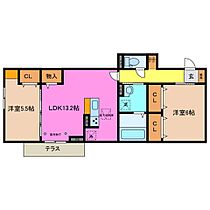 三重県松阪市大黒田町（賃貸アパート2LDK・1階・60.60㎡） その2