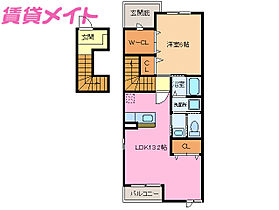 三重県松阪市中林町（賃貸アパート1LDK・2階・51.13㎡） その2