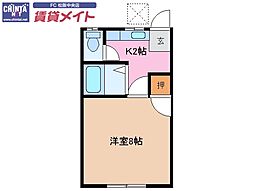 間取図画像 1K