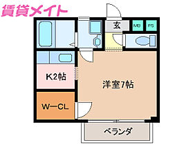 三重県松阪市大口町（賃貸アパート1K・1階・26.31㎡） その2