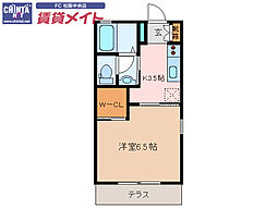 ボヌール泰山E 1階/-