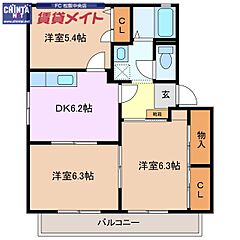 物件の間取り