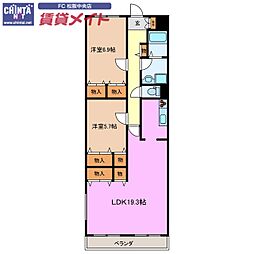 ソレイユ 2 1階/-