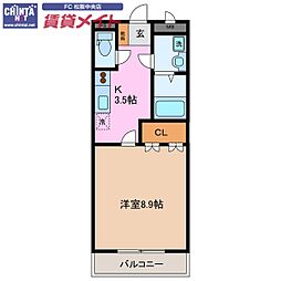 近鉄山田線 東松阪駅 徒歩12分 2階/-