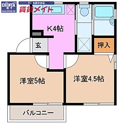 コーポビオラ第一 2階/-
