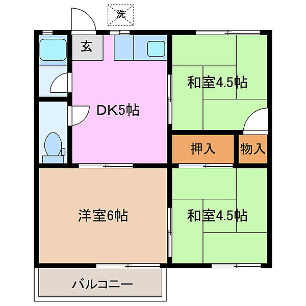 三重県鳥羽市大明西町(賃貸アパート3K・2階・39.69㎡)の写真 その2