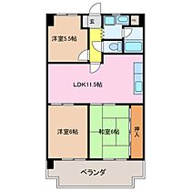 三重県伊勢市久世戸町（賃貸マンション3LDK・3階・63.06㎡） その2