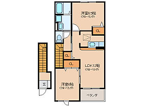 三重県伊勢市黒瀬町（賃貸アパート2LDK・2階・58.86㎡） その2