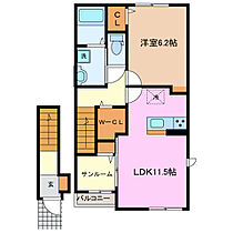 三重県伊勢市御薗町高向（賃貸アパート1LDK・2階・50.96㎡） その2