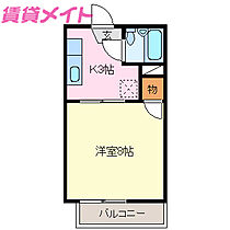 サニーフジ  ｜ 三重県伊勢市下野町（賃貸アパート1K・2階・23.14㎡） その2