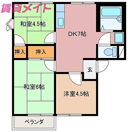 ベルヴィル大世古A_間取り_0