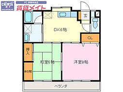 間取図画像 2DK