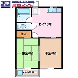 JR参宮線 五十鈴ケ丘駅 徒歩37分 2階/-